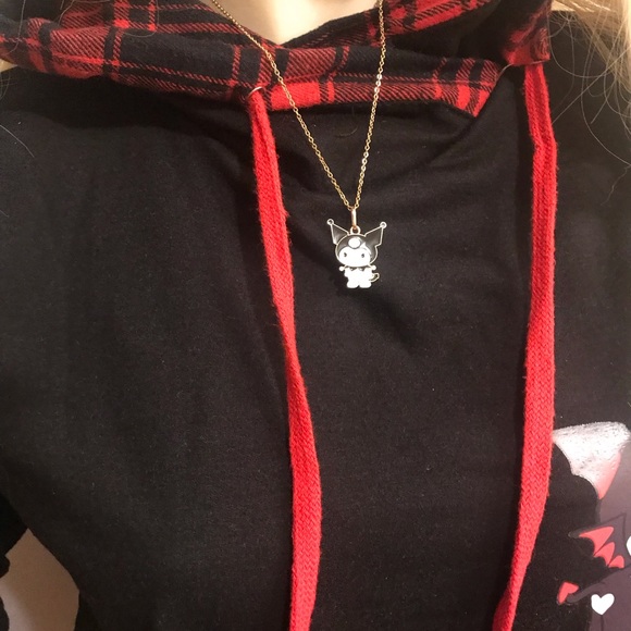 Adorable vintage y2k hoodie and necklace set ❤️✨💀 - Picture 6 of 15